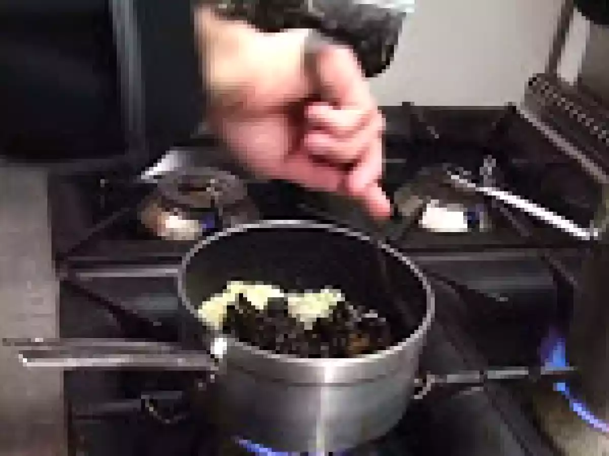 Risotto al nero di seppia dell'Antica Osteria Giorgione (Venezia) - foto 4