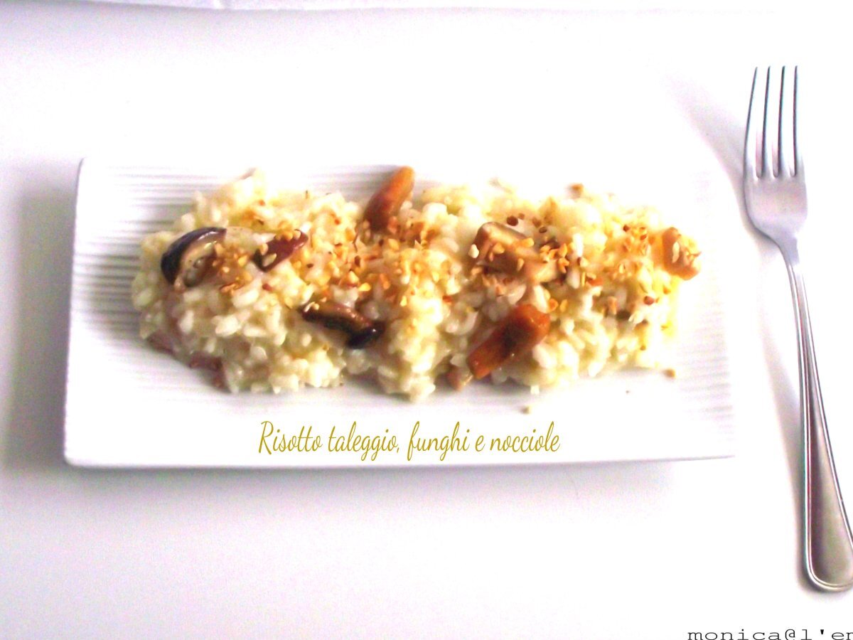 Risotto al taleggio, funghi e nocciole Ricetta Petitchef