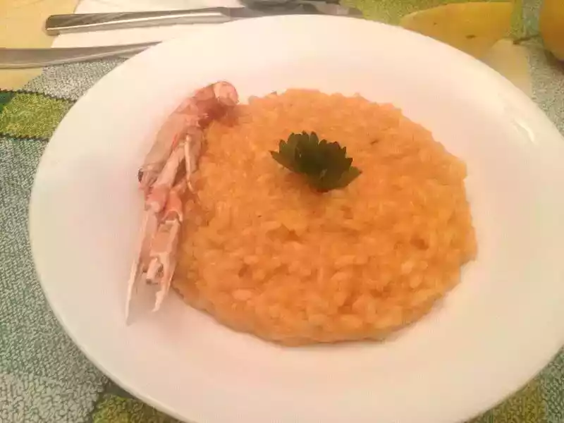 Risotto alla crema di scampi freschi