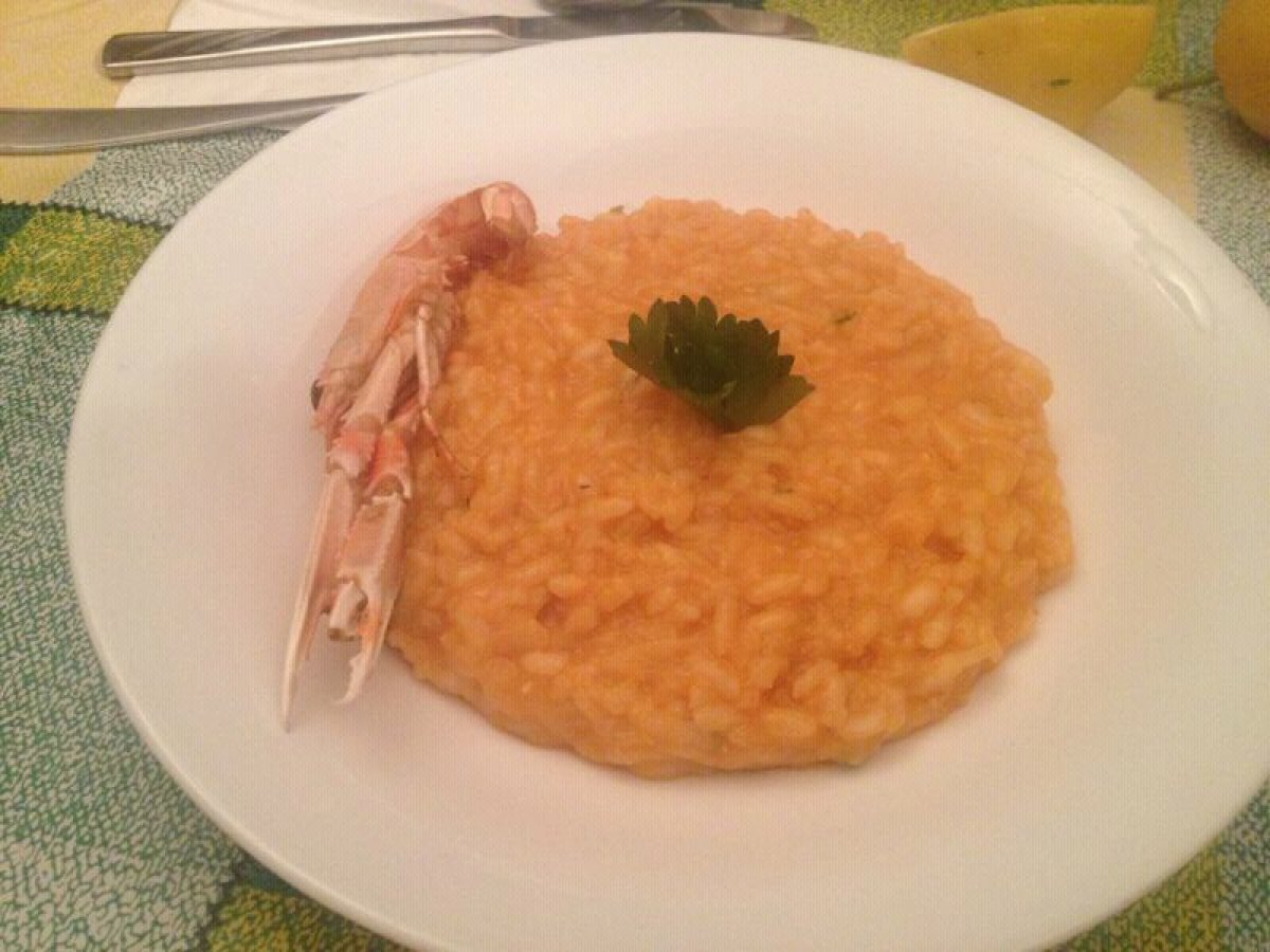 Risotto alla crema di scampi freschi
