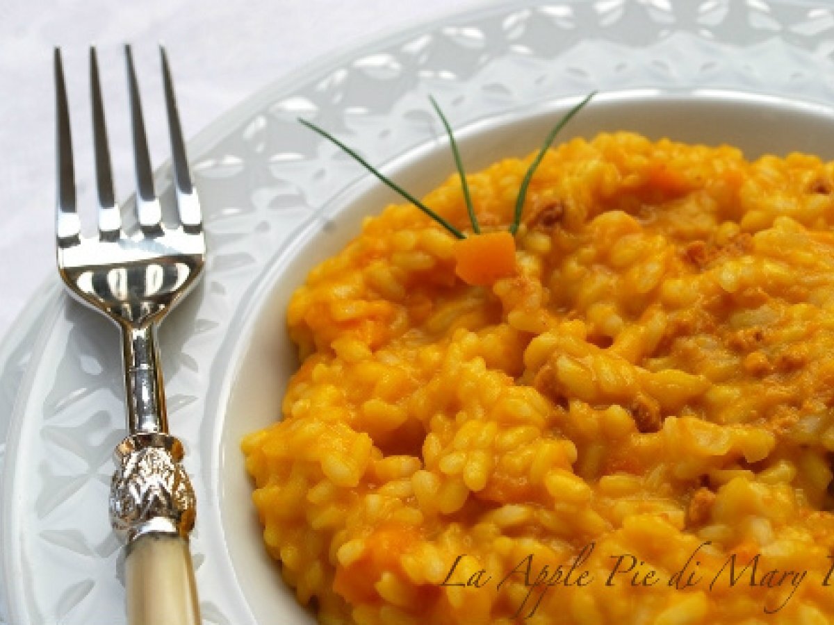 Risotto alla zucca con ricci di mare - foto 2