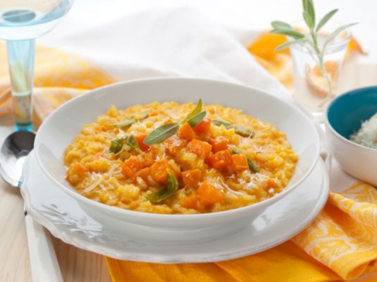 Risotto alla zucca e curry