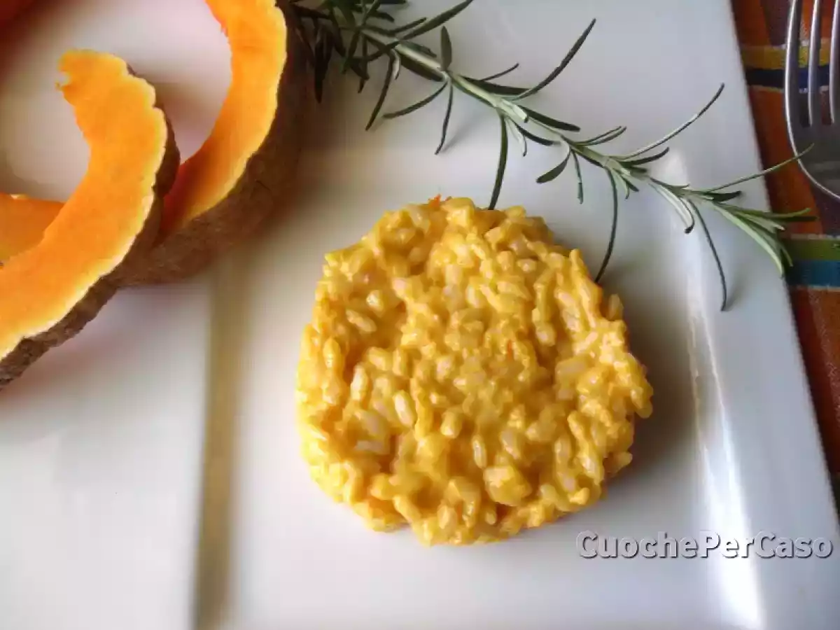 Risotto alla zucca e panna