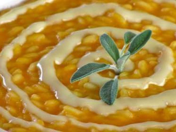 Risotto alla zucca e toma d'alpeggio