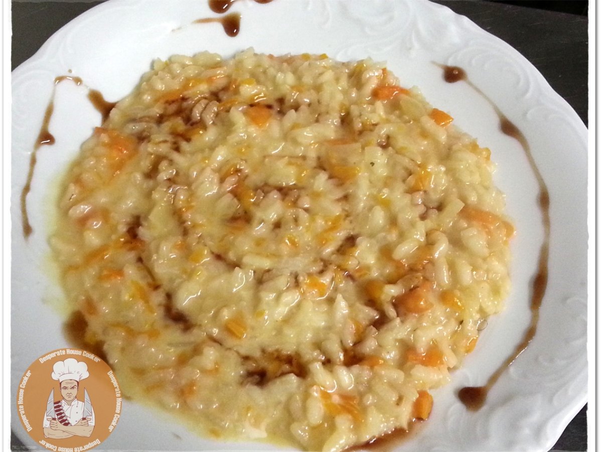 Ricetta risotto alla zucca e taleggio con porto
