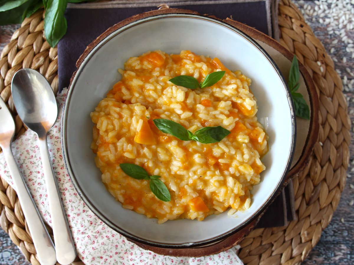 Risotto alla zucca, un primo delicato e perfetto per l'autunno