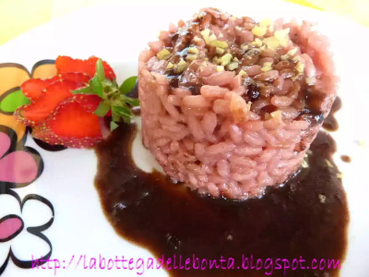 RISOTTO ALLE FRAGOLE CON RIDUZIONE DI ACETO BALSAMICO