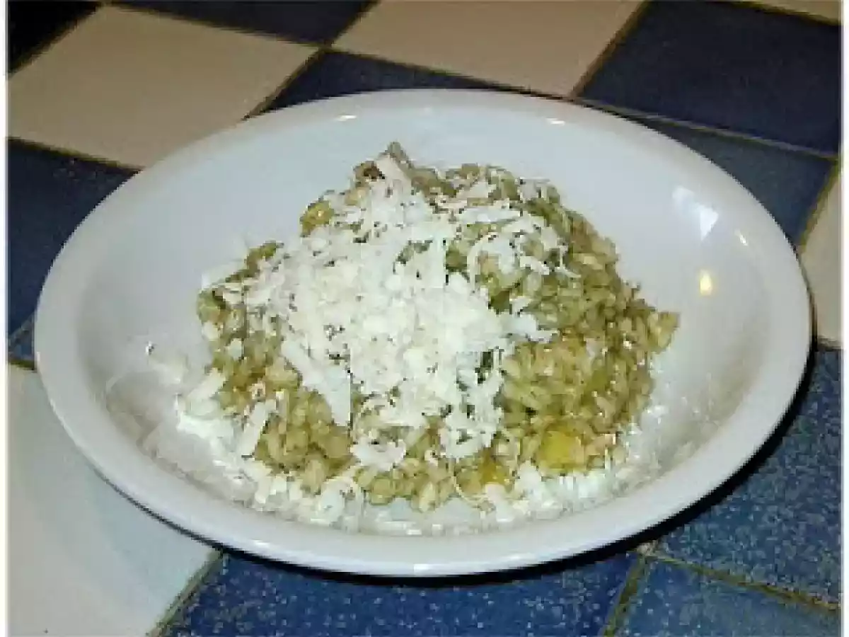 Risotto alle mele con crema di finocchietto