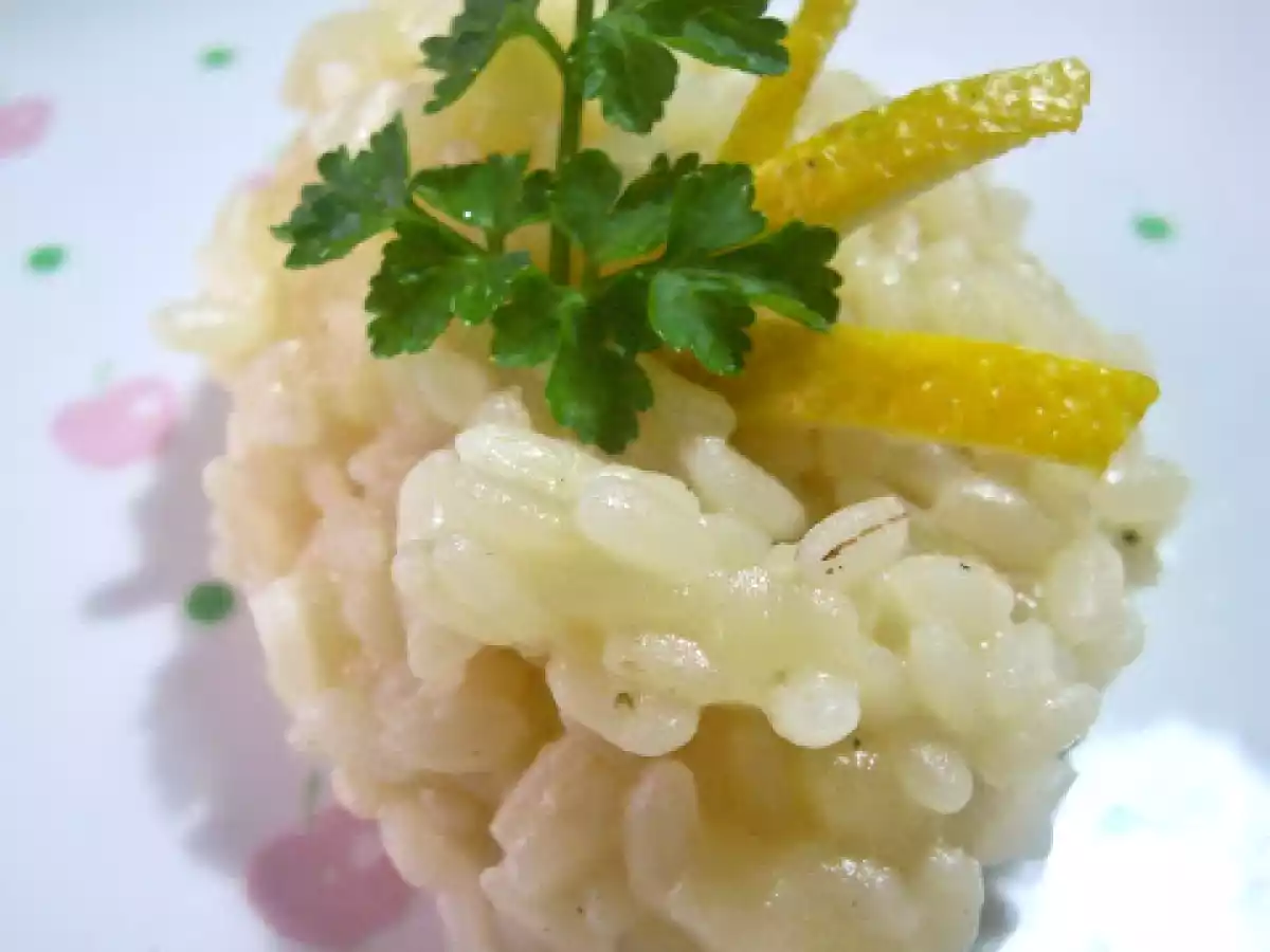Risotto alle mele e limone