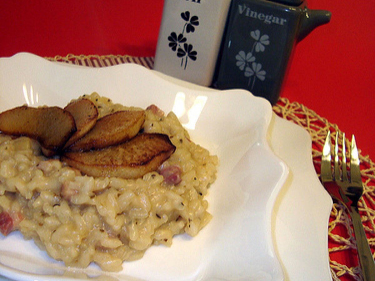 Risotto alle pere, pancetta e salvia - foto 2