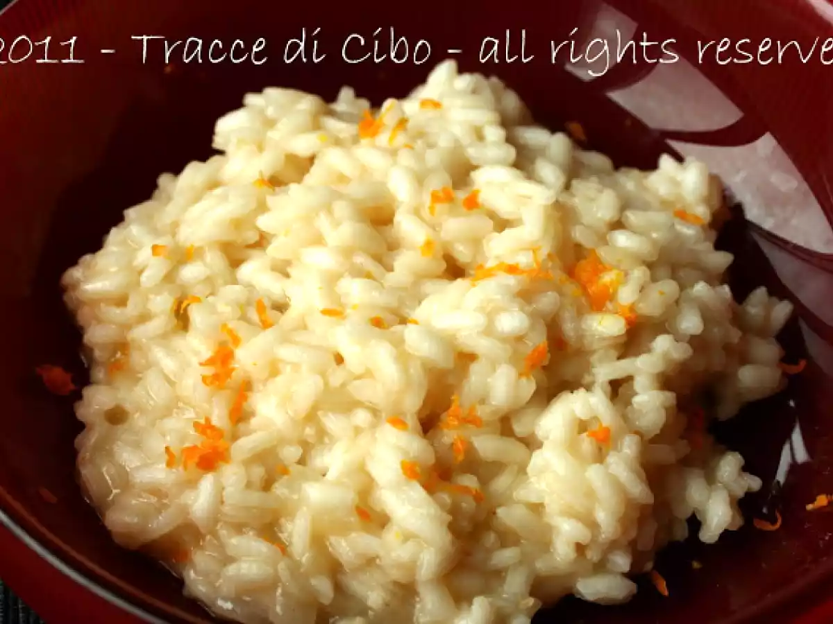 Risotto allo Champagne al profumo di arancia
