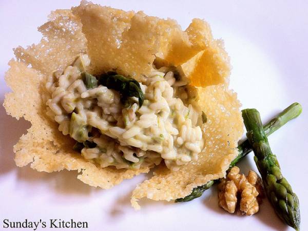 Risotto asparagi e noci