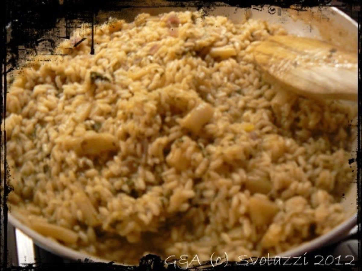 Risotto asparagi ed erbette - foto 3