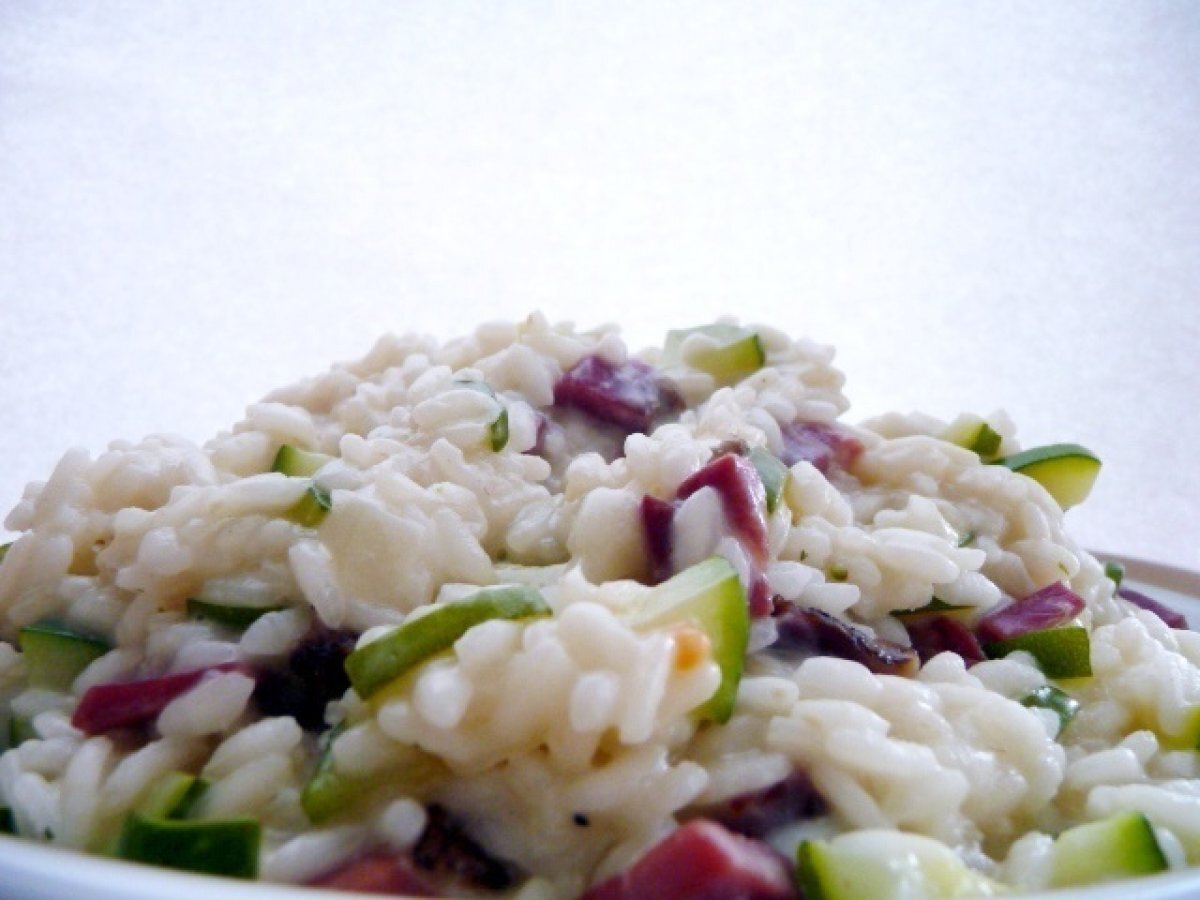 Risotto birra speck e robiola