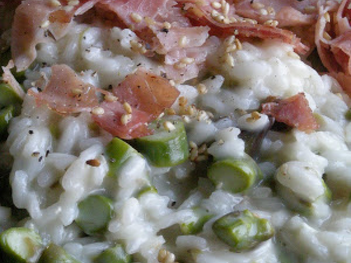Risotto con Asparagi, Brie e Prosciutto