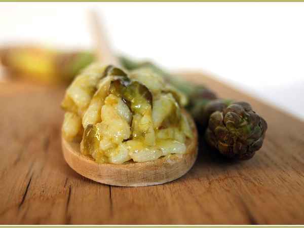 Risotto con asparagi, cipollotti e formaggio di capra, foto 2