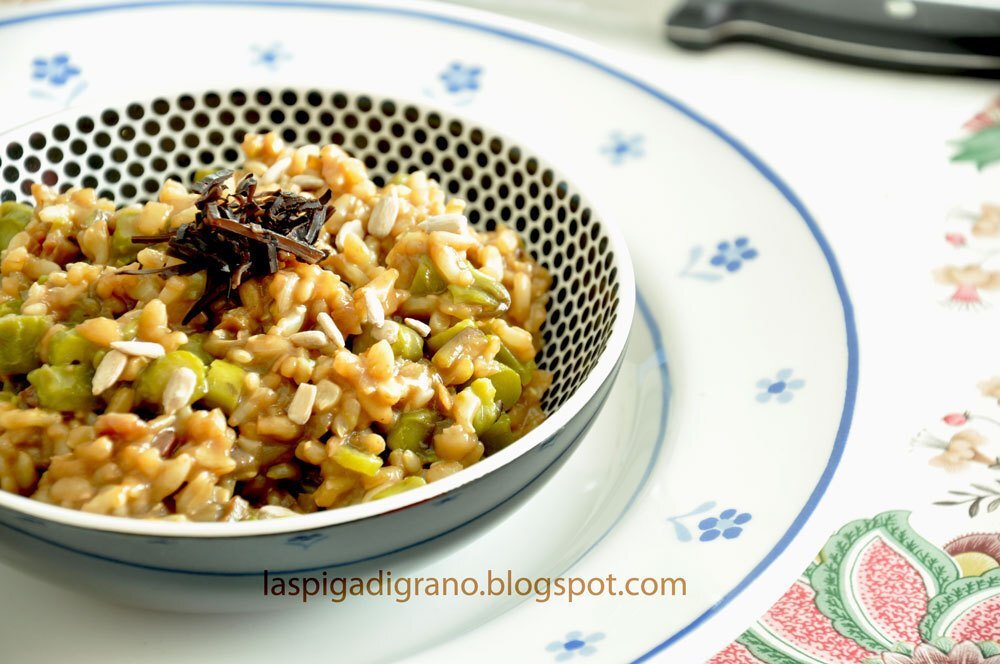 Risotto con asparagi e funghi Ricetta Petitchef