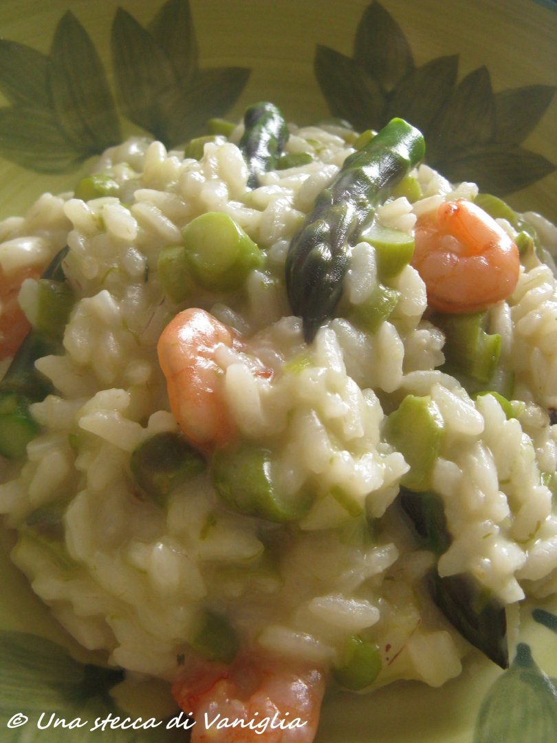 Risotto con asparagi e gamberi Ricetta Petitchef