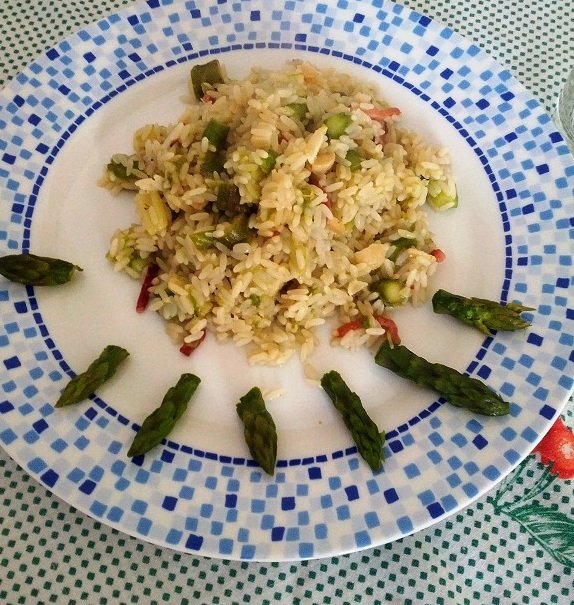 Risotto con asparagi speck e noci di macadamia Ricetta Petitchef