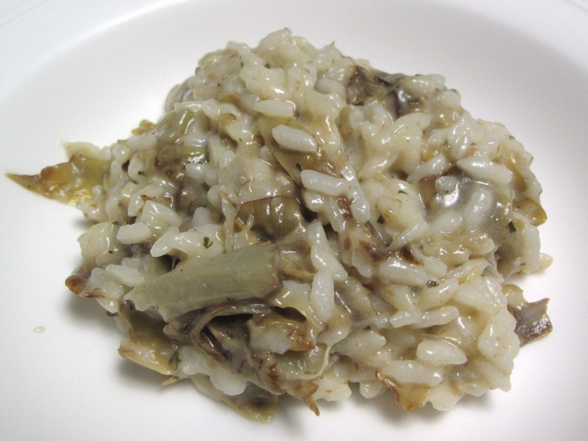 Risotto con carciofi alla romana