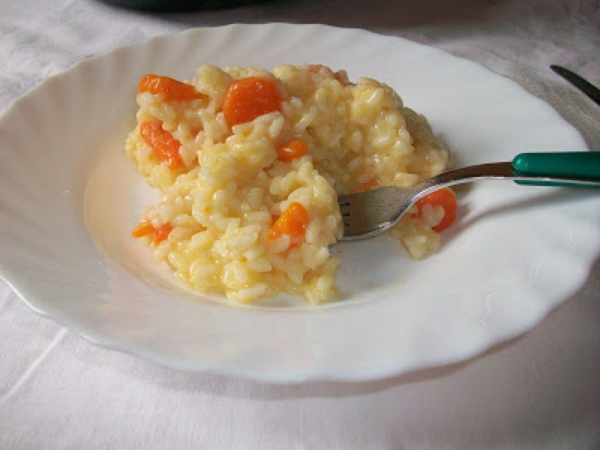 Risotto con Carote e Provolone Piccante