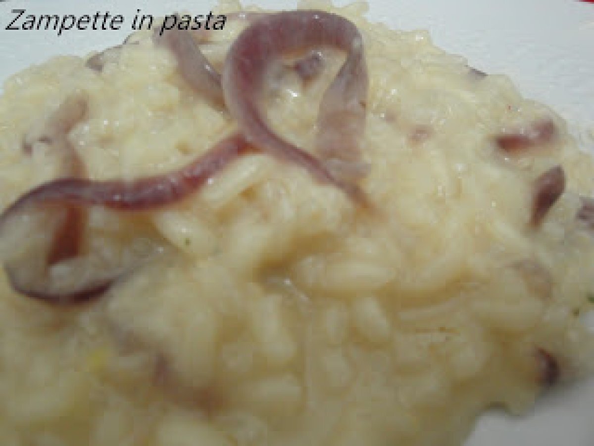 RISOTTO CON CIPOLLE ROSSE E GORGONZOLA - foto 2