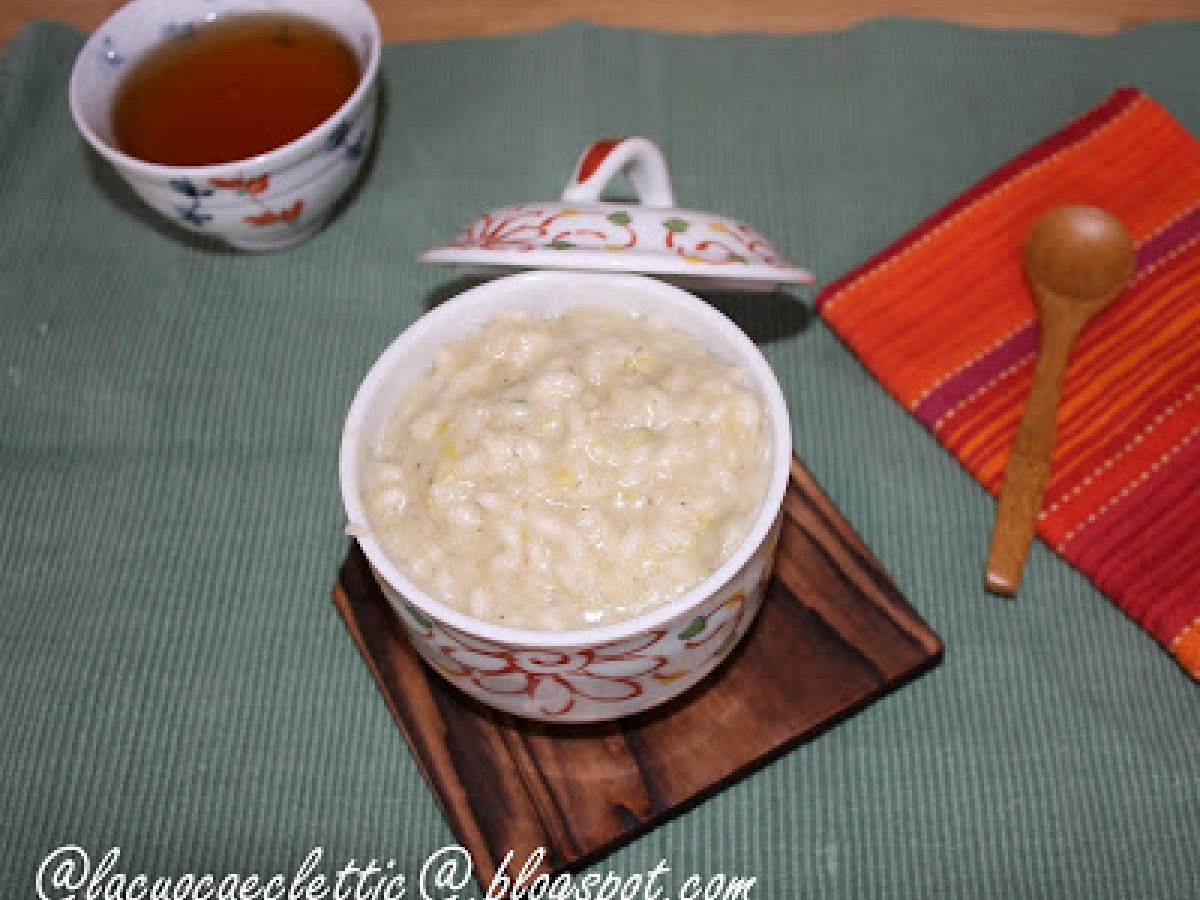 Risotto con crema di carciofi