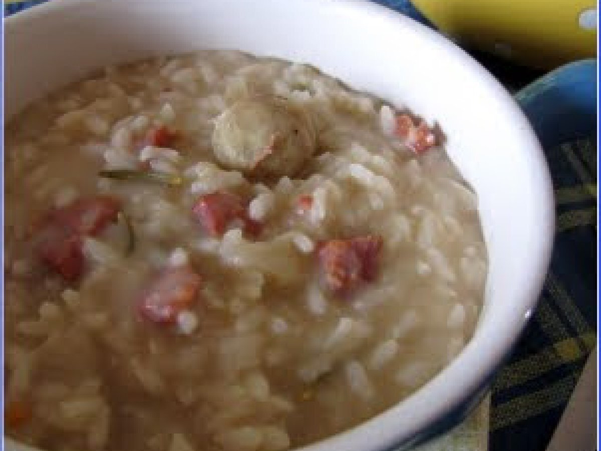 Risotto con Crema di Castagne Spianata Calabrese