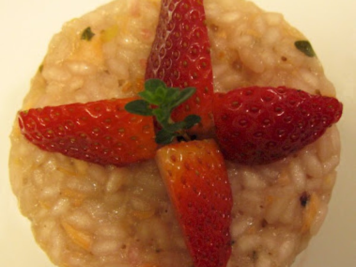 RISOTTO CON FRAGOLE E SALMONE - foto 2