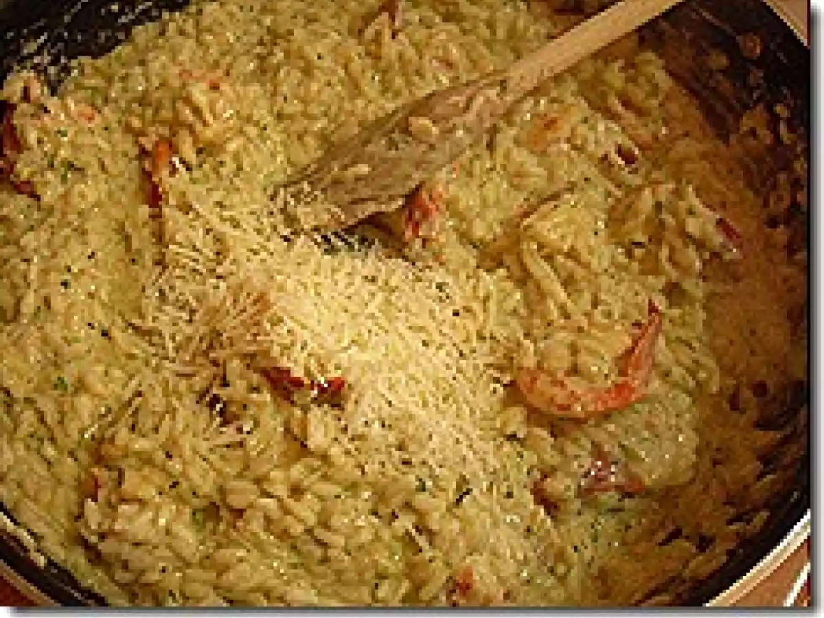 Risotto con gamberi e zucchine - foto 2