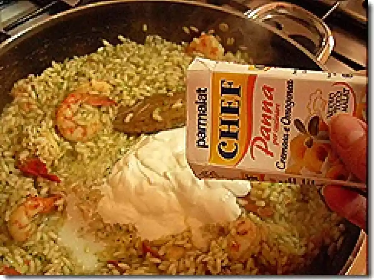 Risotto con gamberi e zucchine - foto 3