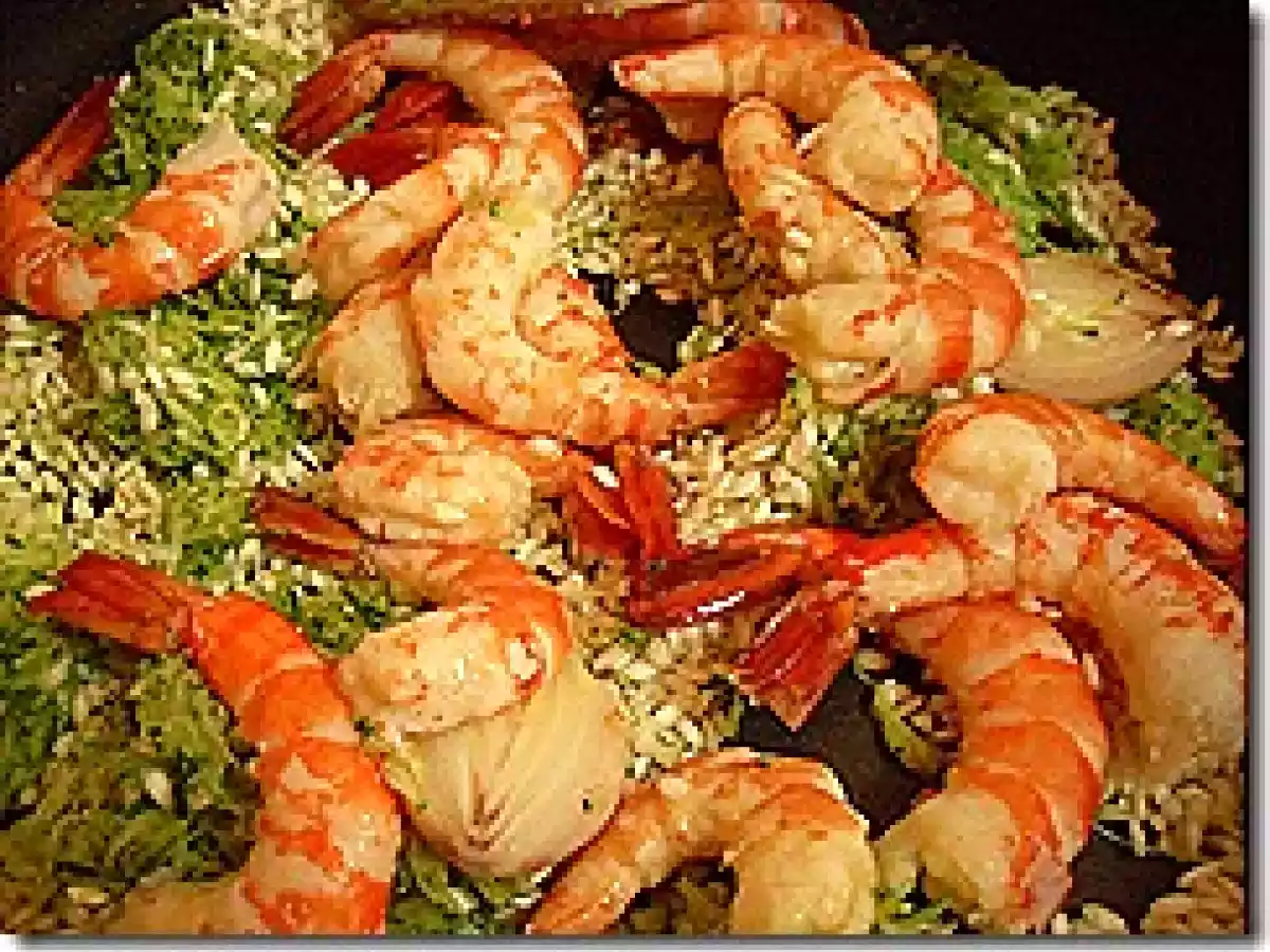 Risotto con gamberi e zucchine - foto 6