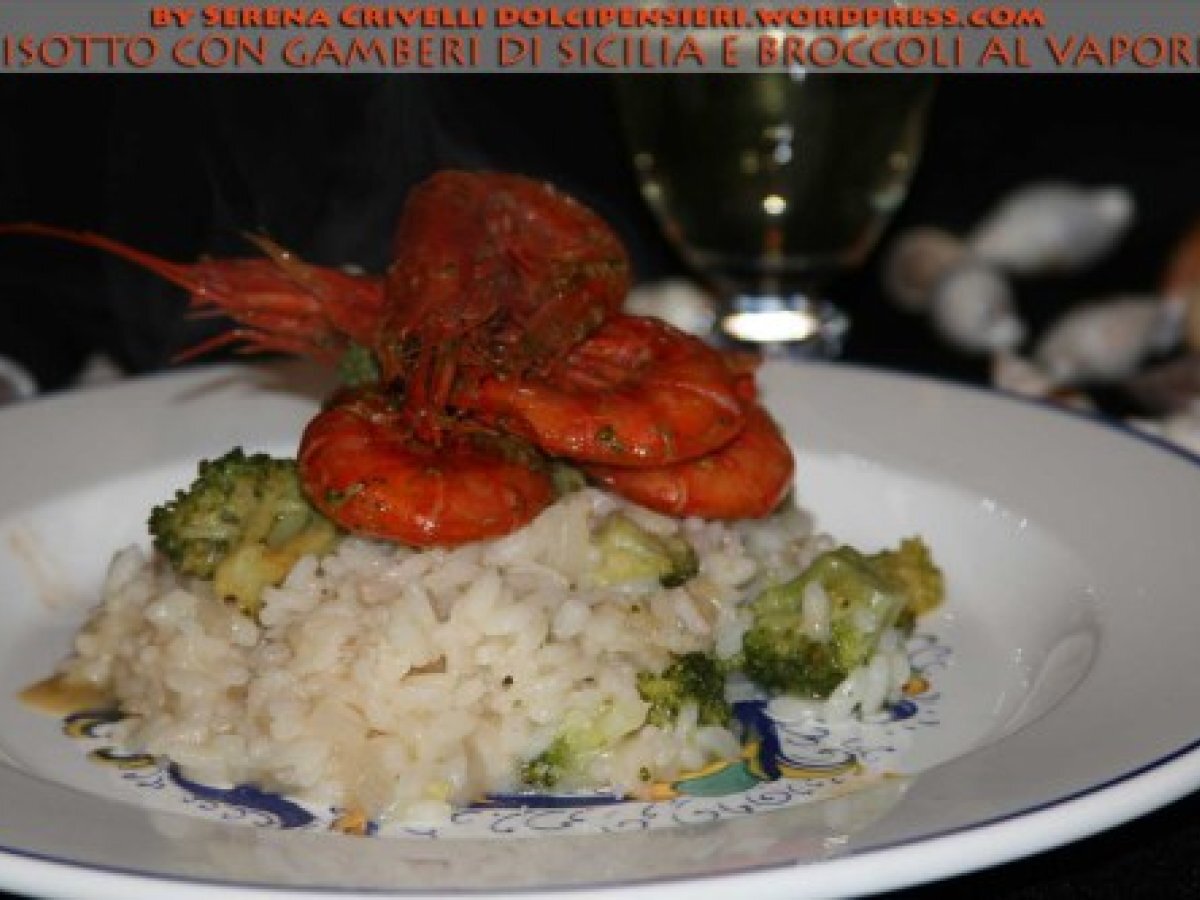 Risotto con gamberi rossi e broccoli - foto 3