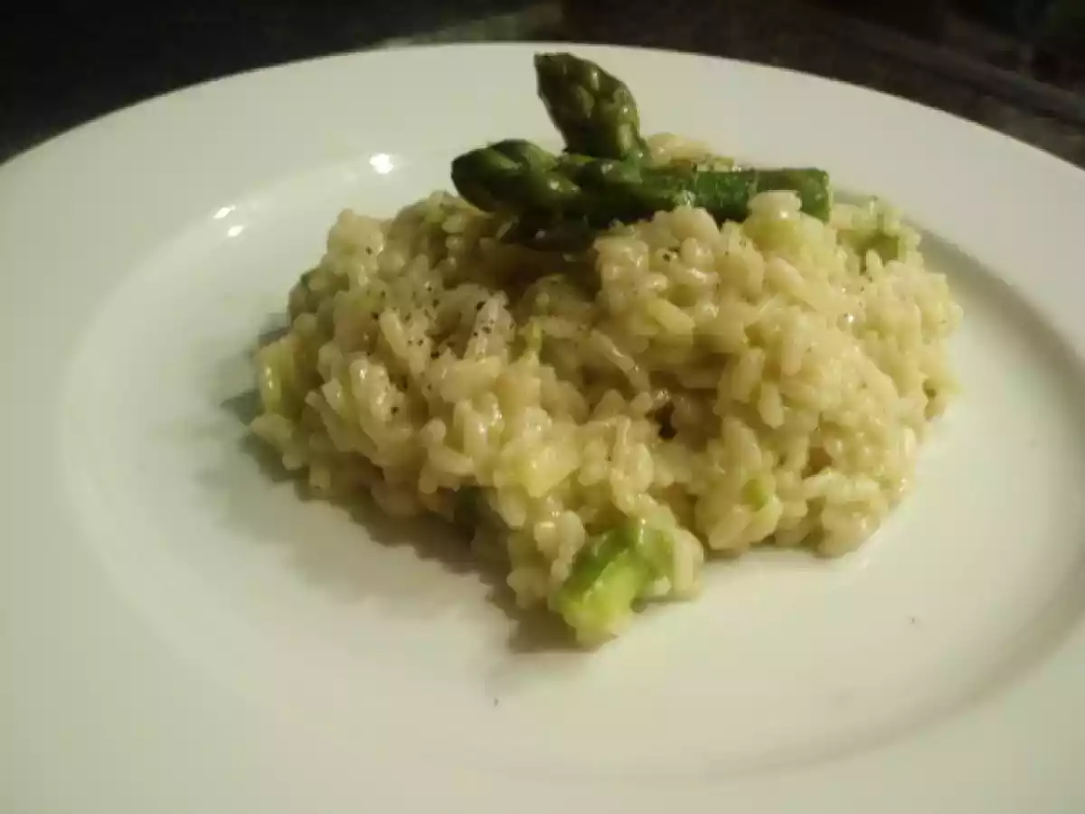 Risotto con gli asparagi senza burro