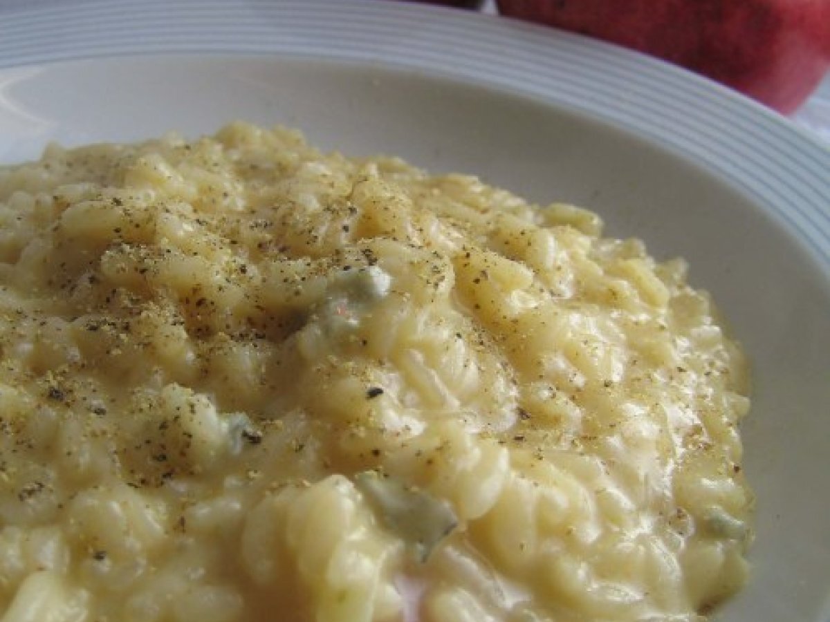 RISOTTO CON GUANCIALE E GORGONZOLA secondo