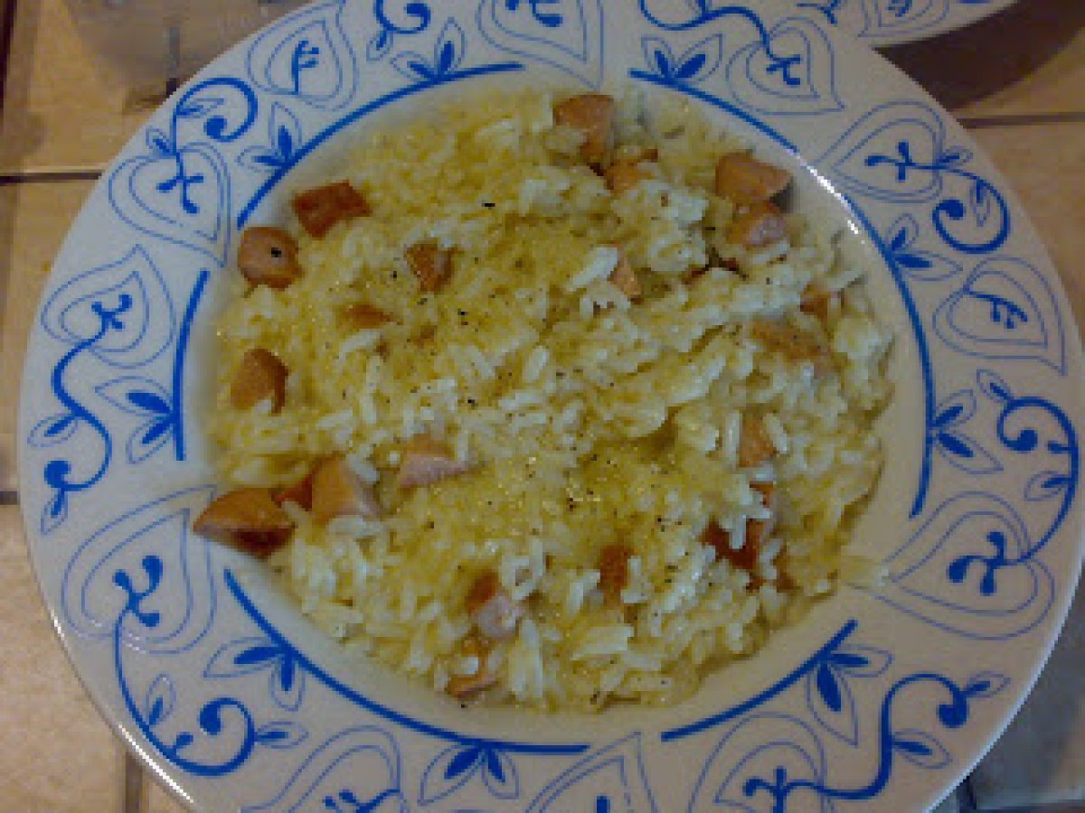 Risotto con i wurstel