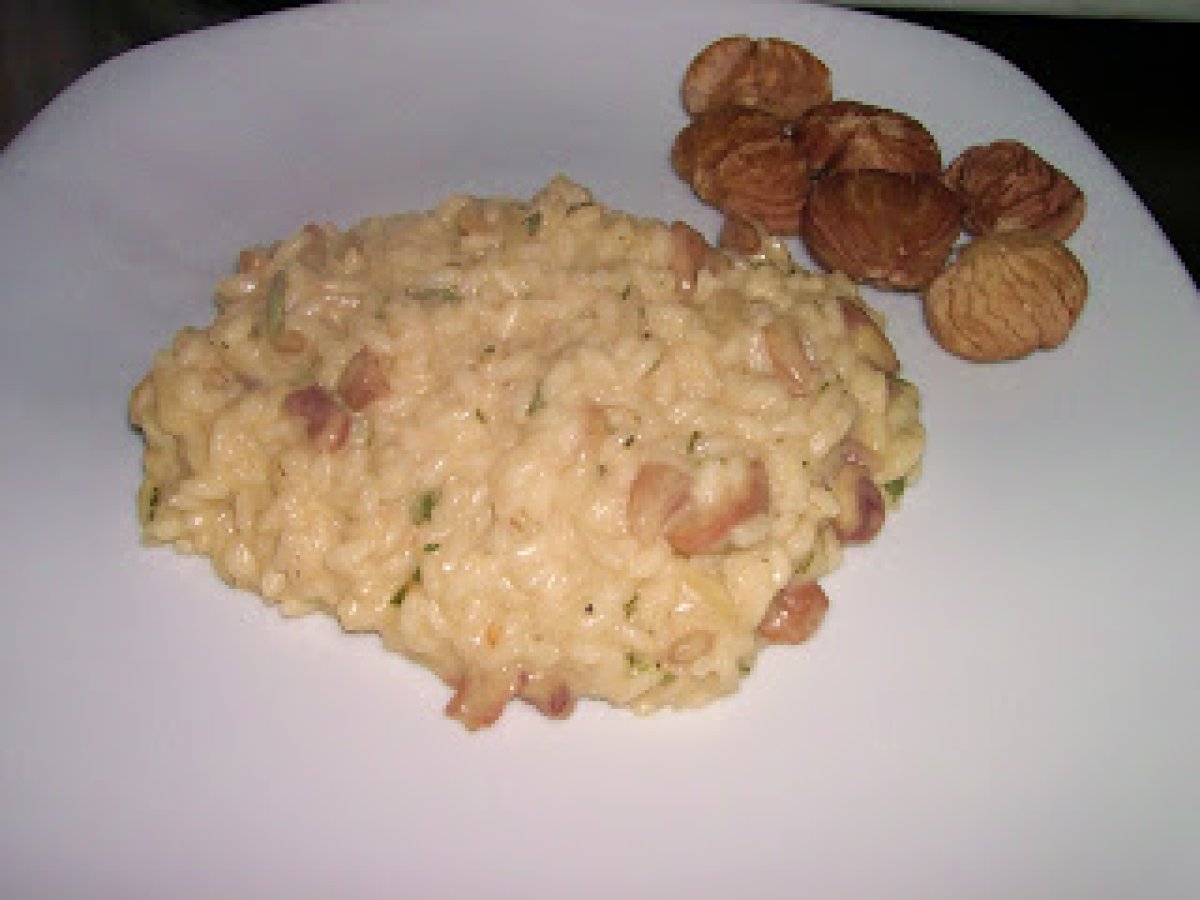 Risotto con le castagne e mascarpone