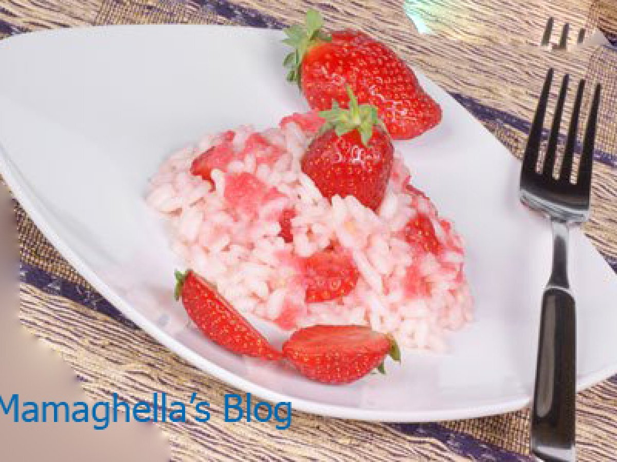 Risotto con le fragole al profumo di scampi