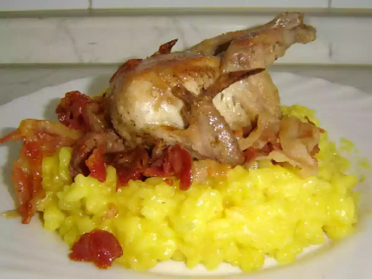 Risotto con le quaglie
