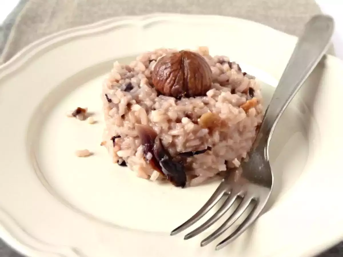 Risotto con radicchio e marroni: il primo piatto cremoso e avvolgente