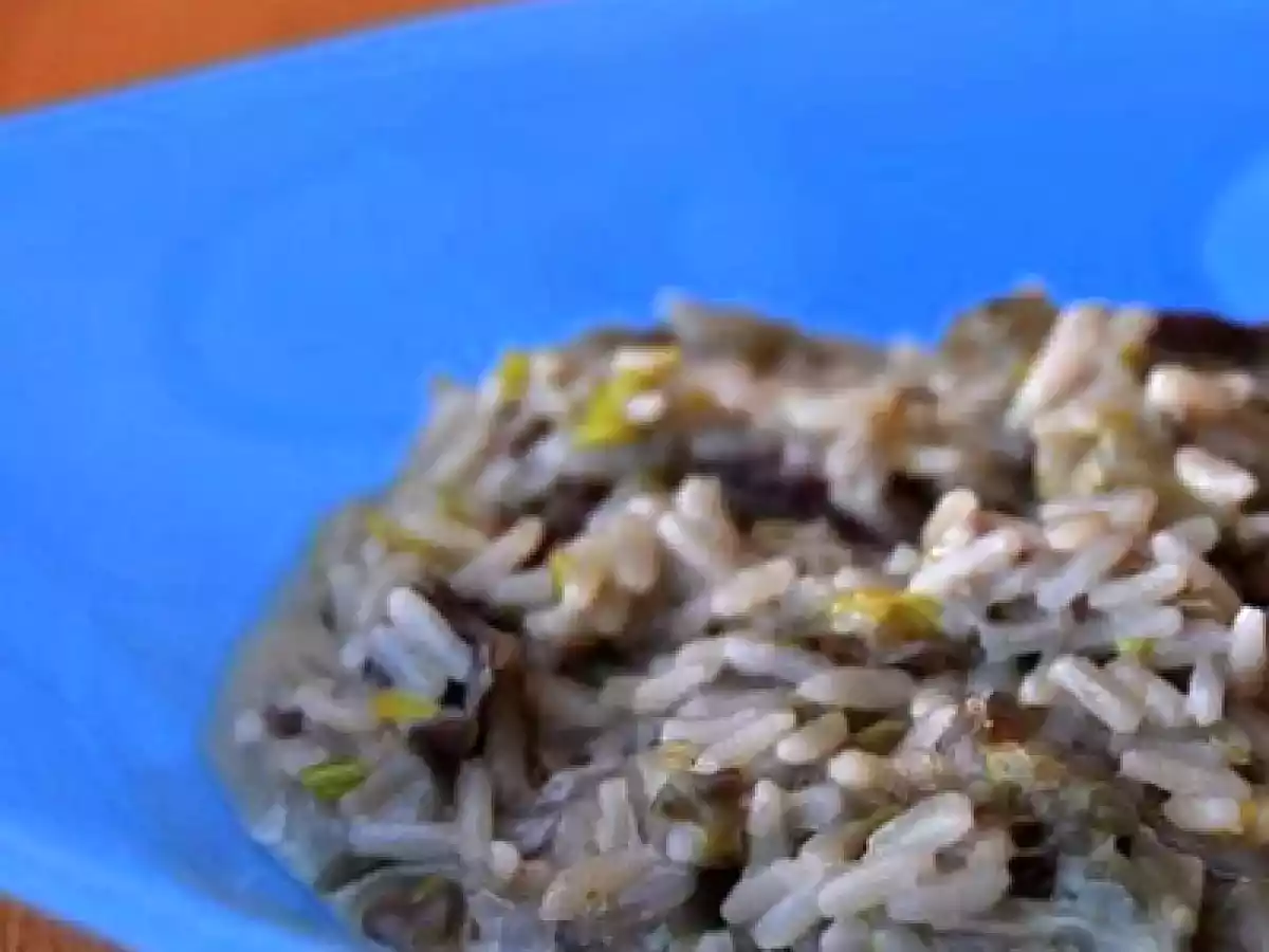 RISOTTO CON RADICCHIO, PORRI E TALEGGIO