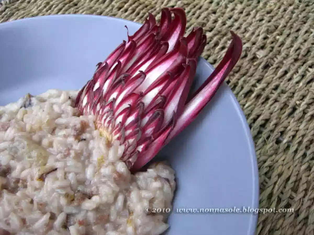 Risotto con radicchio trevisano e salsiccia - foto 2