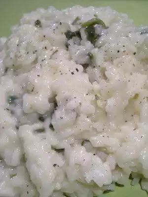 Risotto con taleggio e rucola