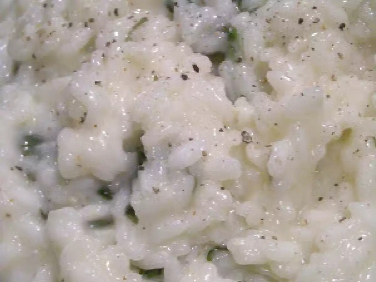 Risotto con taleggio e rucola