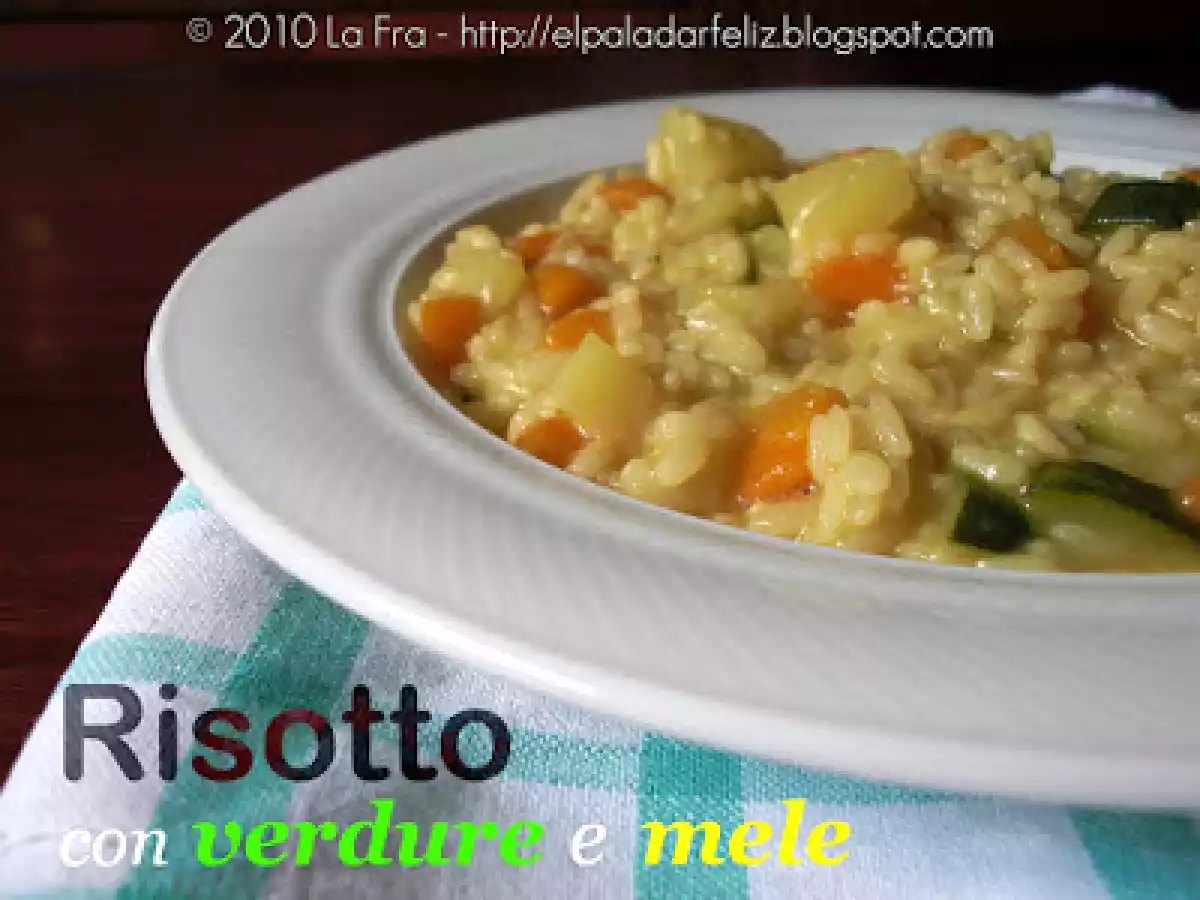 Risotto con verdure e mele - foto 4