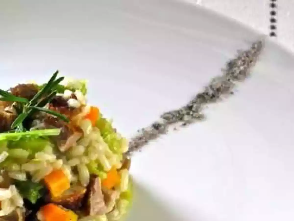 RISOTTO CON VERZA E COSTINE ALLA BRACE - foto 2