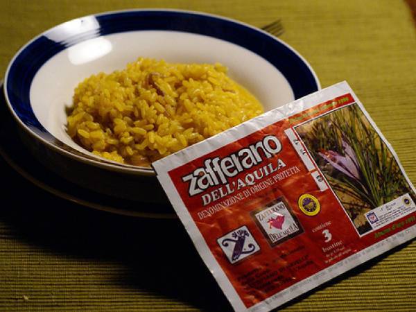 Risotto con Zafferano dell'Aquila