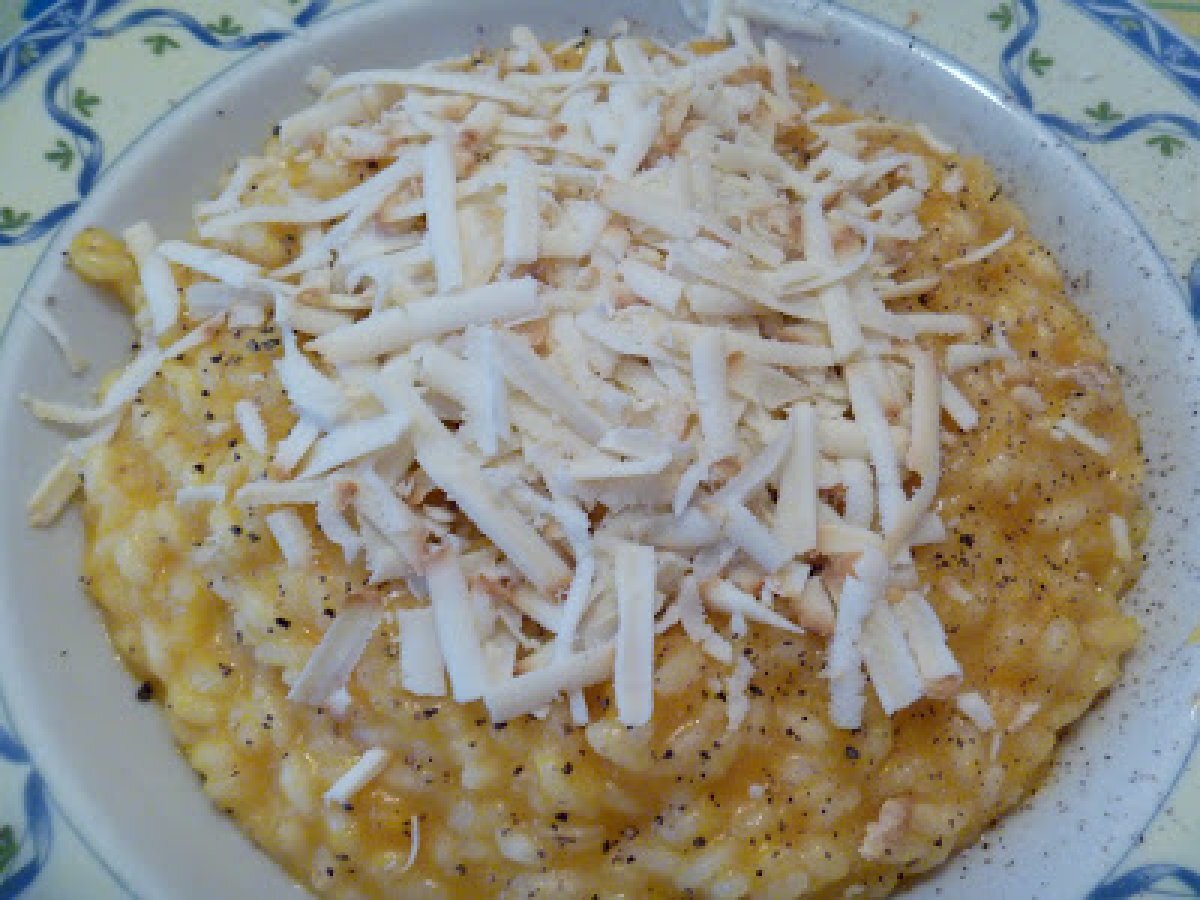 RISOTTO CON ZUCCA E RICOTTA AFFUMICATA