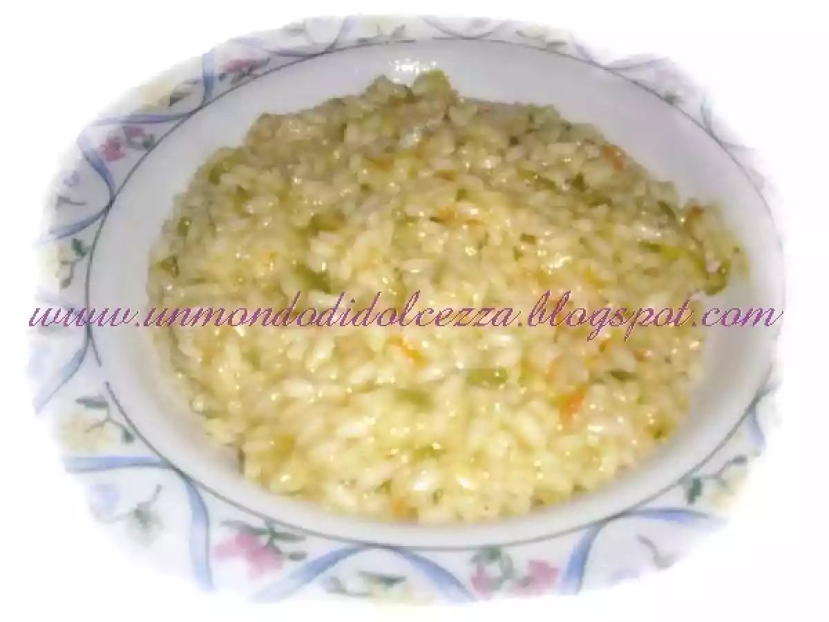 Risotto con zucchine, carote e pomodorini