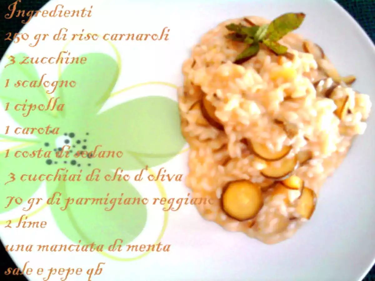 Risotto con zucchine, menta e lime - foto 2